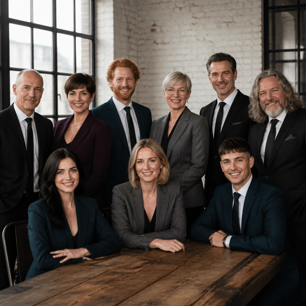 The attorneys of Law gathered at the firm’s reading table